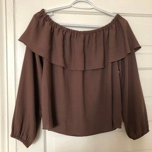 Wilfred Off-the-shoulder Blouse mauve taupe M